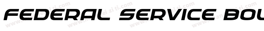 Federal Service Bold Expanded字体转换